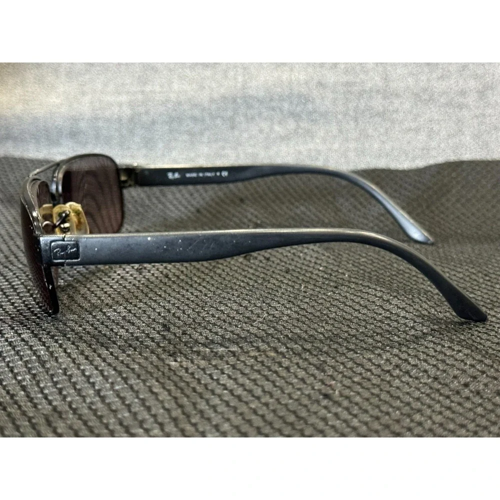 Vintage Ray-Ban Unisex‎ Gray Full Rim Rectangular Sunglasses Metal Frame Only